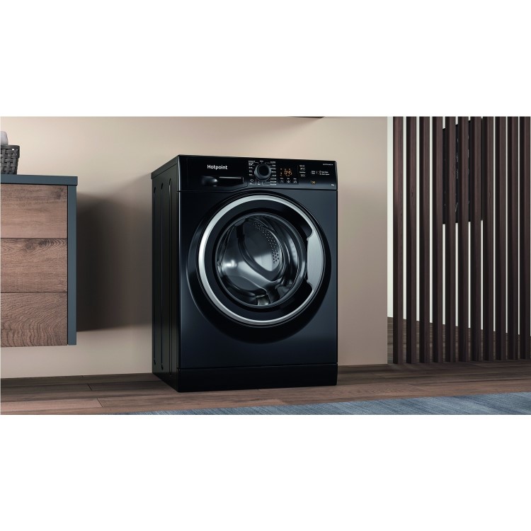 Refurbished Hotpoint NSWM963CBSUKN Freestanding 9KG 1600 SpinWashing Machine