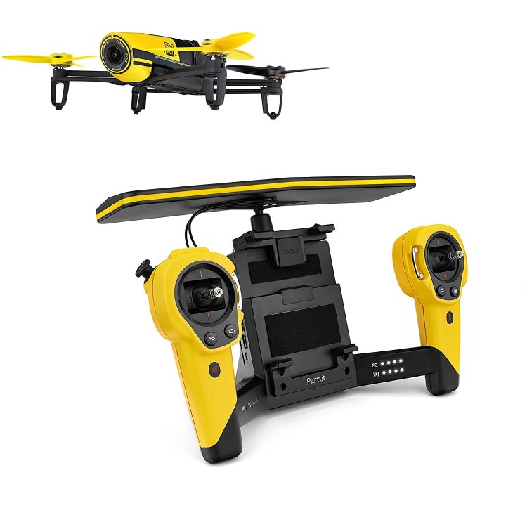 Parrot BeBop HD 1080p Camera Drone In Yellow With Sky Controller - Box Opened Grade A