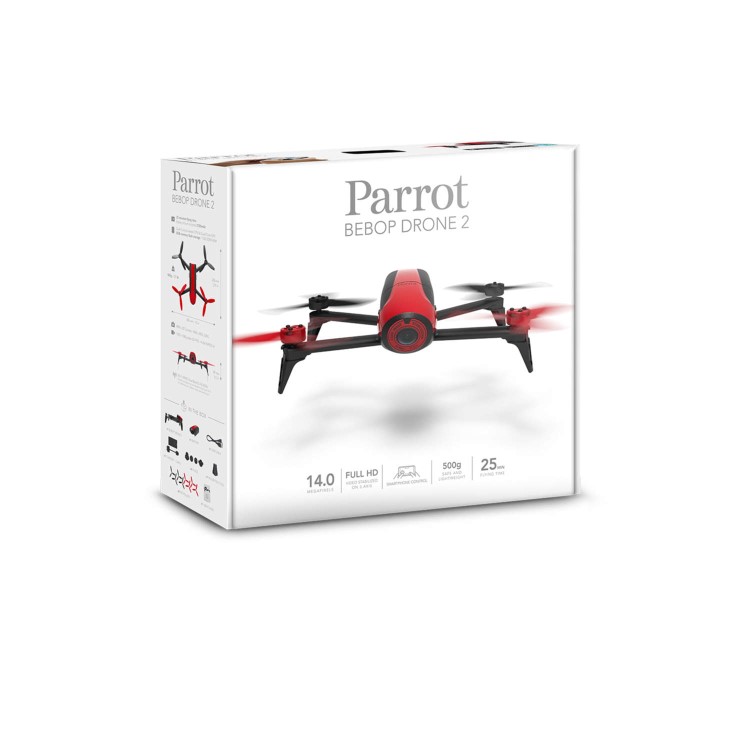 Parrot BeBop 2 HD 1080p Camera Drone In Red