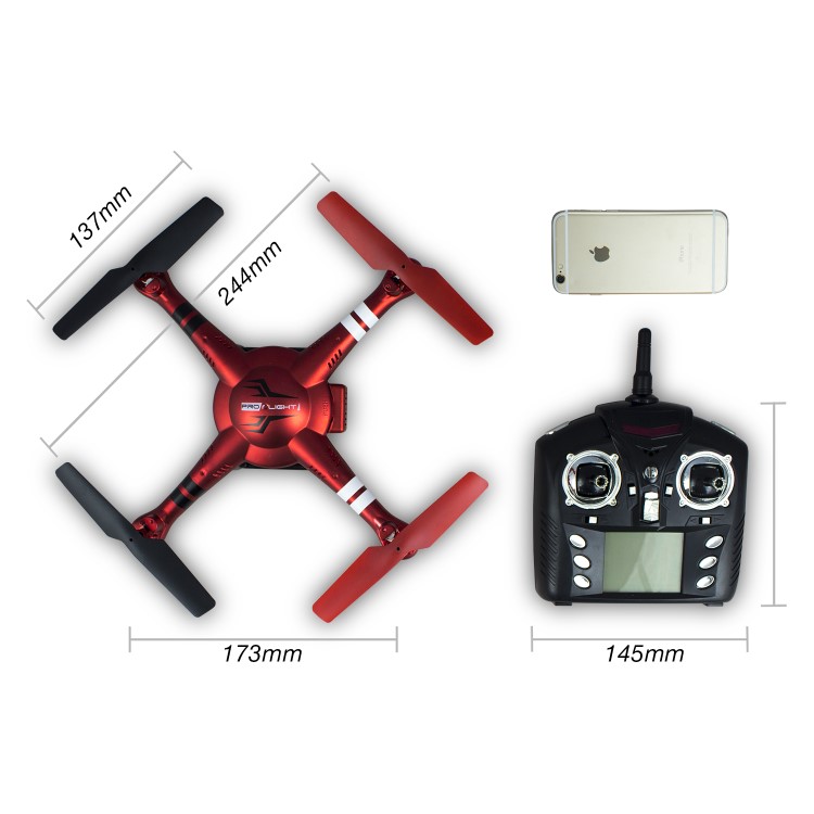 GRADE A1 - ProFlight Pulse RTF 2MP Camera Drone With Altitude Hold & Live Video