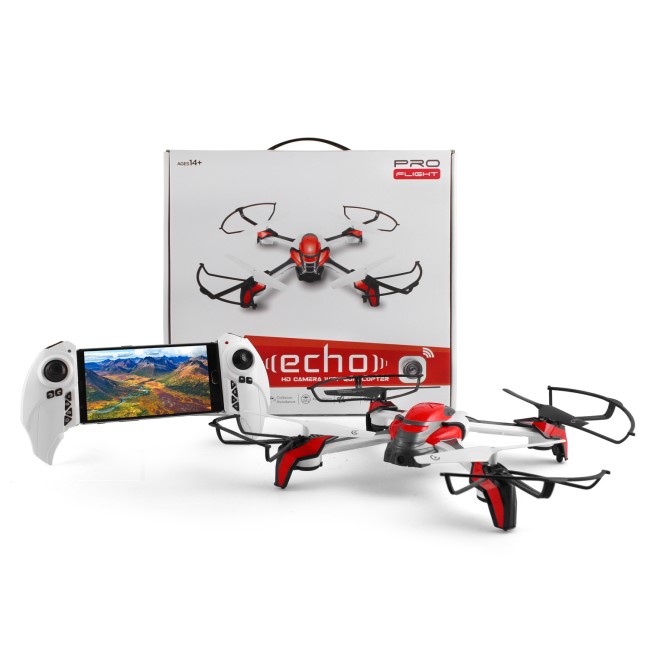 GRADE A2 - ProFlight Echo Ready To Fly Camera Drone With Collision Avoid & More