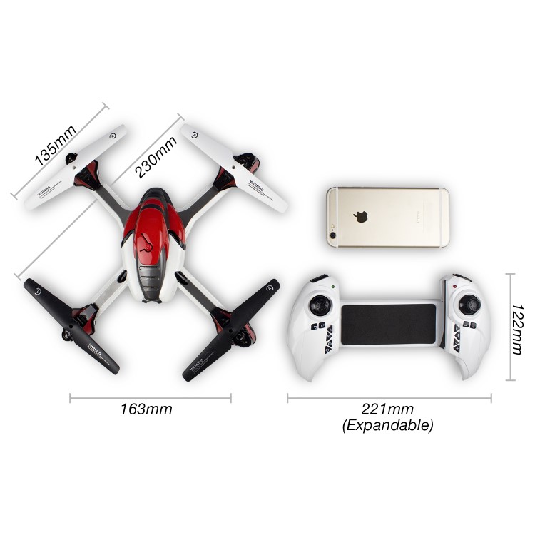 GRADE A2 - ProFlight Echo Ready To Fly Camera Drone With Collision Avoid & More