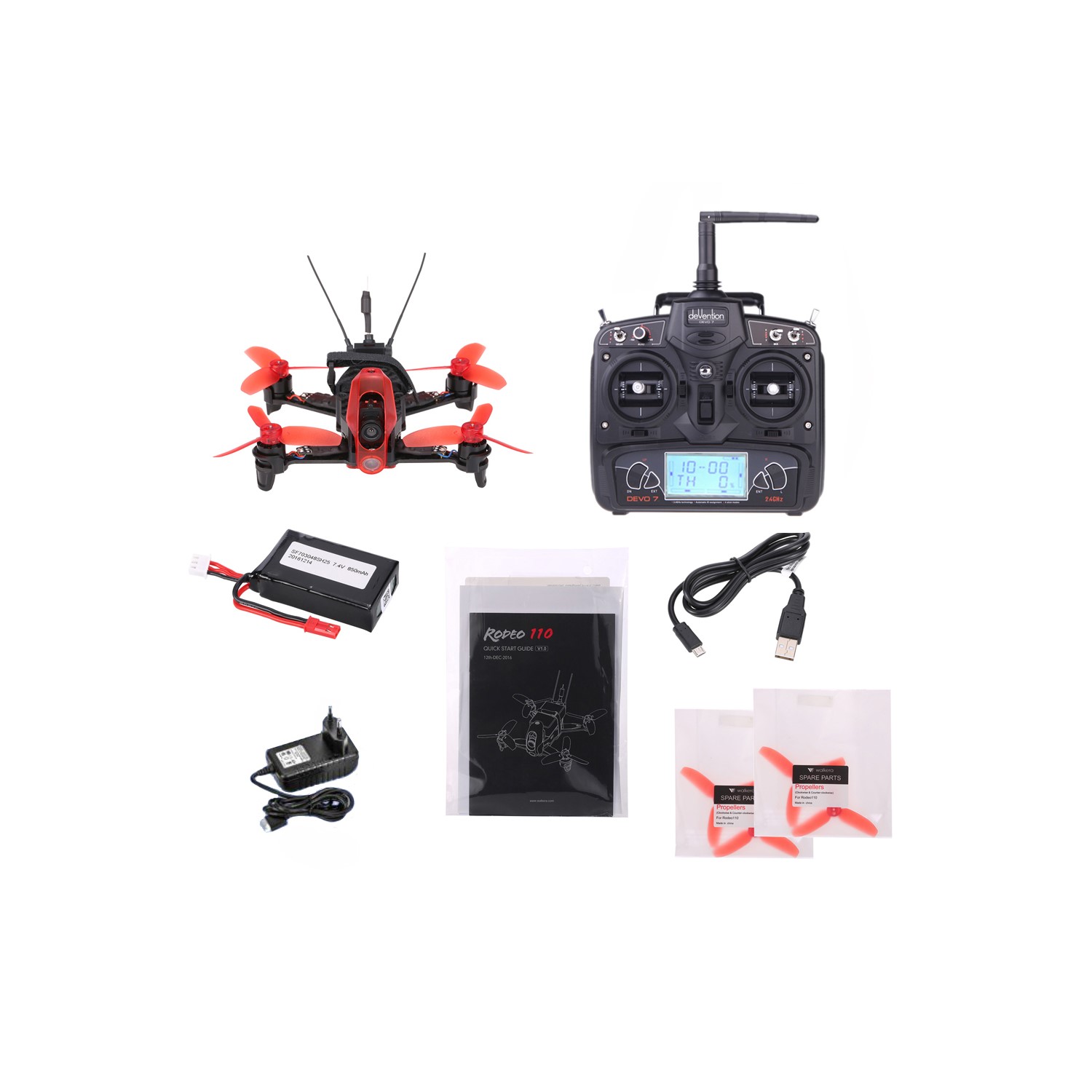 Walkera Rodeo Walkera Rodeo 110 With Devo 7 Controller Ready To Fly Racing Drone ...