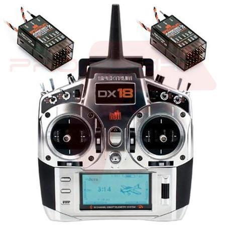Spektrum DX18 18 Channel Telemetry System & 2 AR9020 Receivers