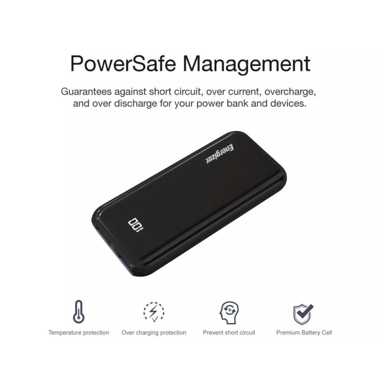Energizer UE10011PQ 37Wh 10000mAh Portable Power Bank Black