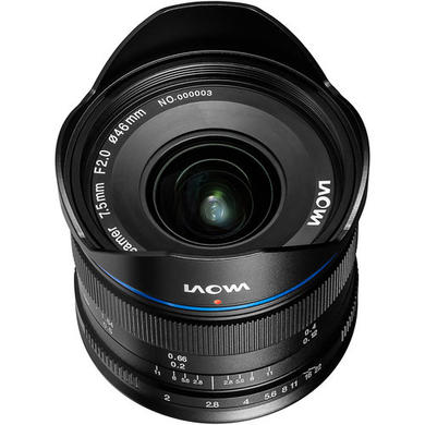 Laowa 7.5mm f/2 MFT Lens Black Ultra Light Version