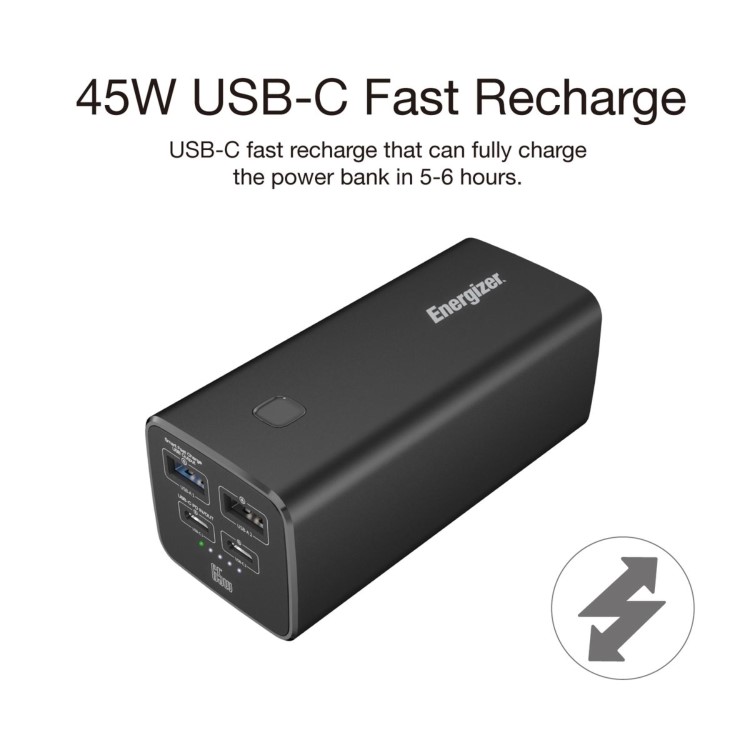 Refurbished Energizer XP20004PD 20000mAh 65W PD Power Bank