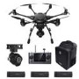 Yuneec Typhoon H Pro Real Sense Collision Avoidance Camera Drone With CGOET Thermal Camera GCO3+ 4K Camera Three Batteries & Softshell Backpack