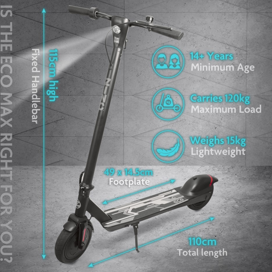 Zinc Eco Max Electric Scooter Drones Direct