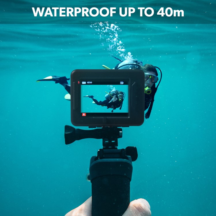 Refurbished electriQ 4K Ultra HD Action Camera in Black
