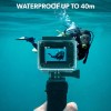 4K 60 FPS Wifi Dual Screen Waterproof Sports Action Camera - Anti Shake Technology and Full Accessory Kit
