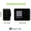 4K 60 FPS Wifi Dual Screen Waterproof Sports Action Camera - Anti Shake Technology and Full Accessory Kit