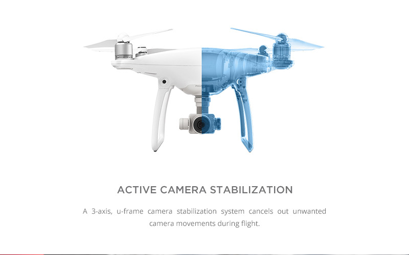 DJI Phantom 4 - Active Camera Stabilization