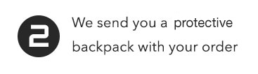 We send you a free Backpack with your order