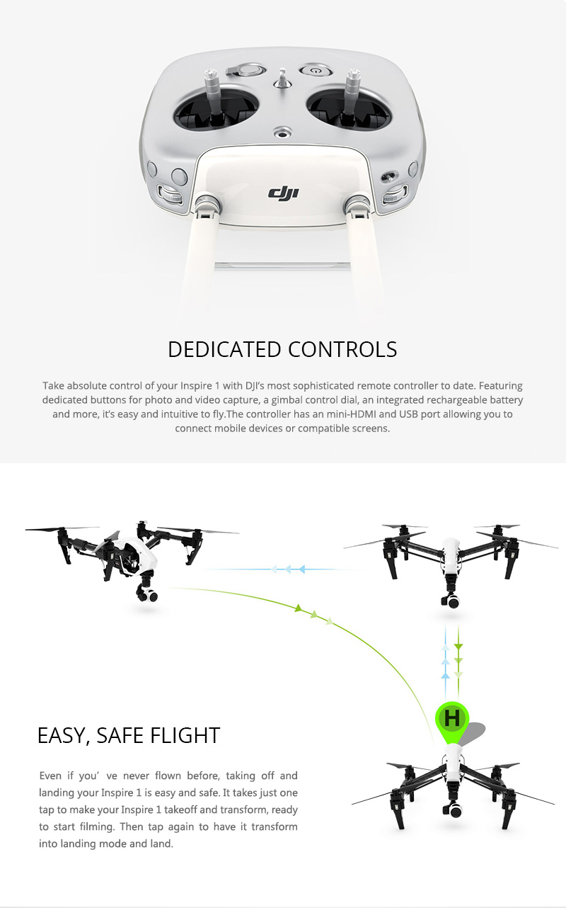 DJI Inspire 1 - Single Controller From Drones Direct
